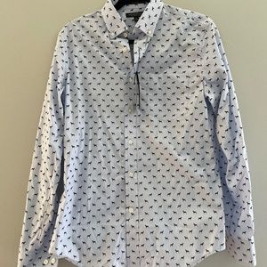 Banana Republic Button-up in Puppy Print